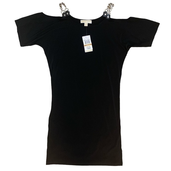 𝅺NWT Small Michael Kors Cold Shoulder Dress Capsule - Picture 2 of 8